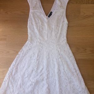 AQUA White Lace Dress